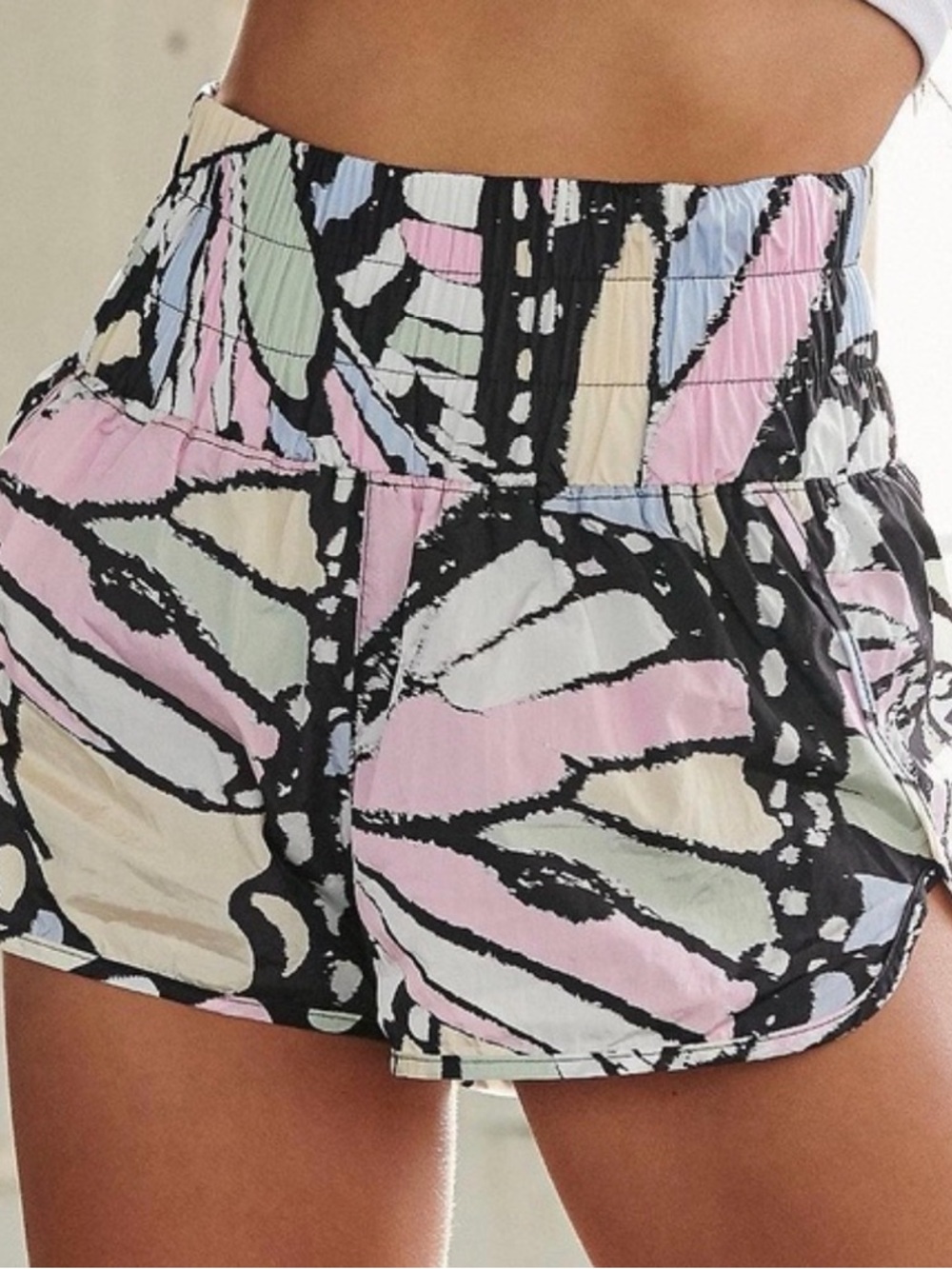 Free People Movement Way Home Butterfly Print Shorts - Picture 2 of 12